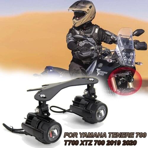 Motorcycle Fog Lights Auxiliary Bracket Driving Lamp Spotlight Bracket Holder Spot Light For YAMAHA Tenere 700 T700 XTZ 700 T7