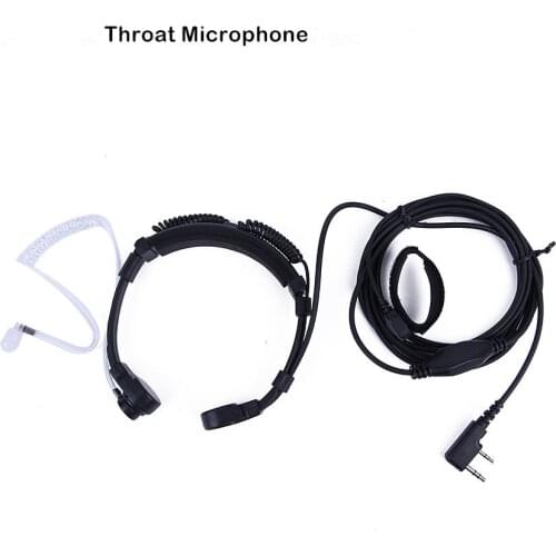 Extendable Throat Earpiece Headset for CB Radio Walkie Talkie BAOFENG UV-5R UV-5RE Plus UV-B5 UV-B6 For baofeng Microphone Mic