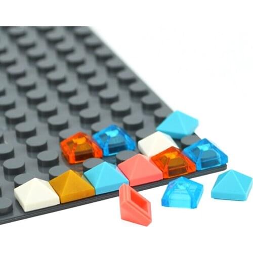 MOC Assembles Particles 22388 1x1 Convex Pyramid For Building Blocks Parts DIY Bricks Bulk Model Educational Tech Parts Toys