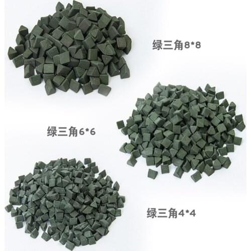 Green Triangle vibration machine polishing abrasive vibration barrel material vibration sand brown corundum abrasive jade polish