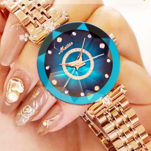 Top Brand Luxury High Quality Japan Movement Quartz for Women Wrist Watch 2021Fashion Rhinestones Clock Stainless Steel Relogio