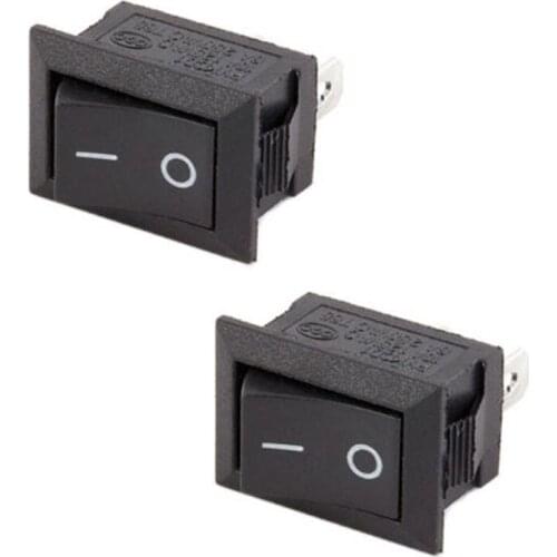 10Pc Lot 2 Pin 12V Car Boat Dot Light ON/OFF Rocker Toggle Mini Switch Tool Set Home Switches Accessories Tools Supplies