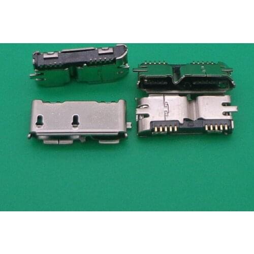 100pcs Free shipping Micro USB 3.0 10P female connector SMT type for phone/Mobile hard disk accessories