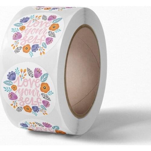 500pcs Love Yourself Sticker Pack Inspirational Stickers ' you can change the world,girl ' for Baby Shower, Wedding Party Favors