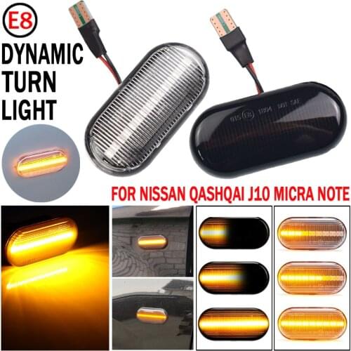 Side Marker Turn Signal Indicator Repeater Light For Nissan Tiida C11 Note E11 NE11 Micra K12 NP300 Navara D40 Qashqai J10