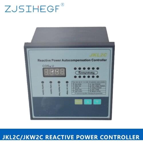 JKW2C/JKL2C 220V 4/6/8/10/12 Steps Reactive Power Factor Controller Automatic Compensation for Switchgear Switchboard Panel