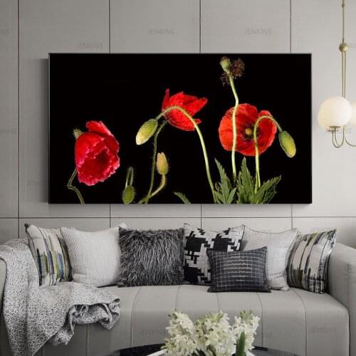Red Rose Flowers Picture Oil Canvas Painting On The Wall Pink Rose Posters and Prints Art for Living Room Home Decor Cuadros