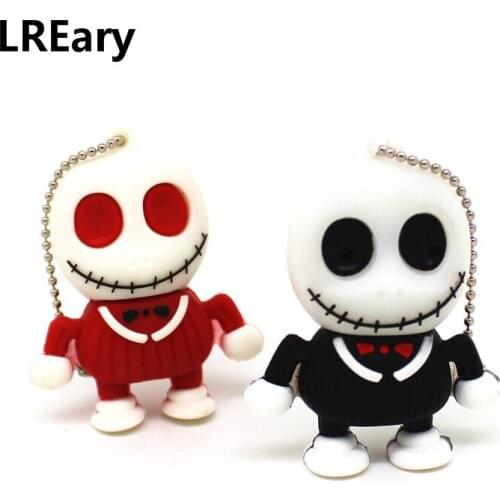 Cute USB Flash Drive The cartoon Big eyes of skeleton man 4gb 8gb 16gb 32gb Pen Drive Flash Cards Real capacity PenDrive