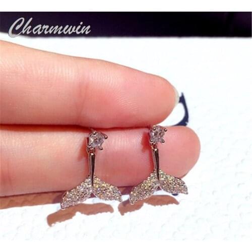 New Korean Dangle Earrings For Women Earrings Exquisite Trend Rhinestone Flower Earrings Fashion Jewelry Female