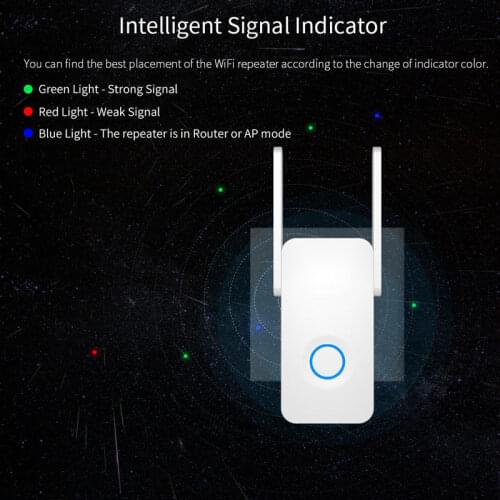 New 1200Mbps Wireless Wifi Repeater Router Dual Band with Signal Antenna Amplifier DOM668