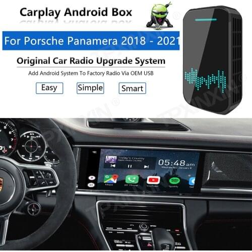 Radio Upgrade Carplay Android Auto Audio For Porsche Panamera 2018-2021 Apple Wireless AI Box Car Multimedia Player GPS Navi