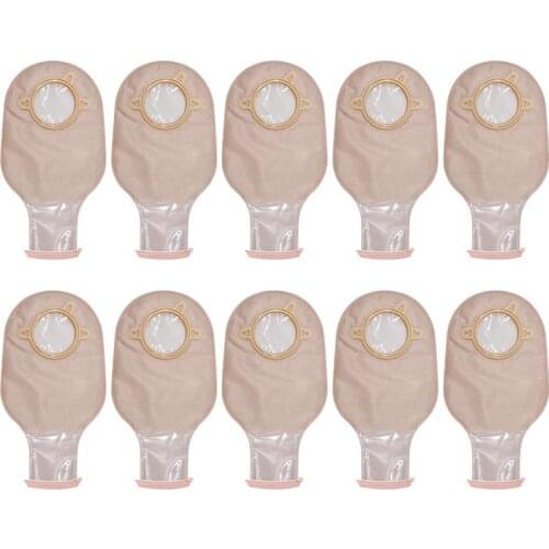 10PCS Colostomy Bags Drainable Single Use Disposable Ostomy Colostomy Ileostomy Stoma Care Pouches Bags