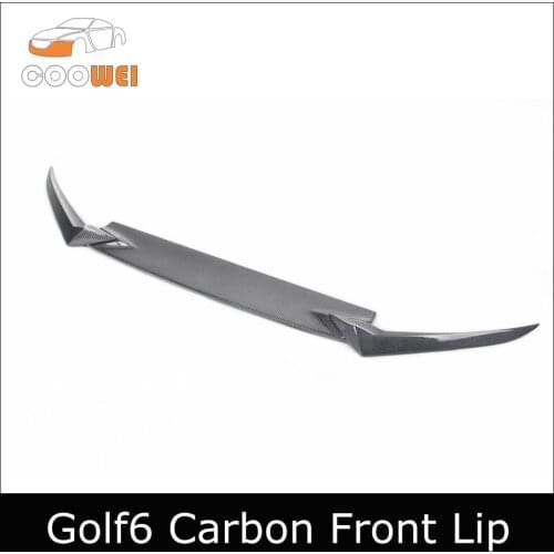 Carbon Fiber Front Lip (3pcs/set) Fit For Volkswagen VW Golf 6 MK6 R20