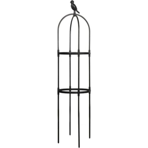 Rose Trellis Plant Support Frame Lightweight And Durable Clematis Plants Easy To Assemble Plastic Coated Iron Climbing Vine Rack