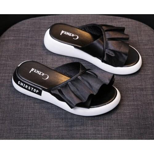 Slippers Casual Shoes Woman 2020 Rubber Flip Flops Platform Loafers Slipers Women Med Luxury Flat Hawaiian Soft New PU Slides