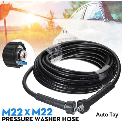 M22 High Pressure Washer Tube 8/10/15/20M High Pressure Washer Water Cleaning Hose Suitable For Karcher K2 K3 K4 K5 Series