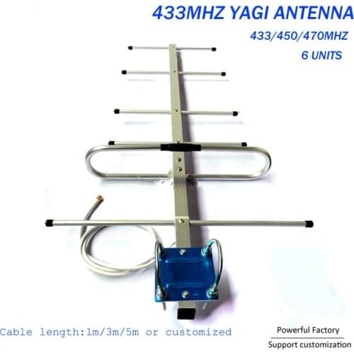 Tunnel Single Transmit Antenna 470MHz Outdoor 433MHz Yagi Aerial 1PCS