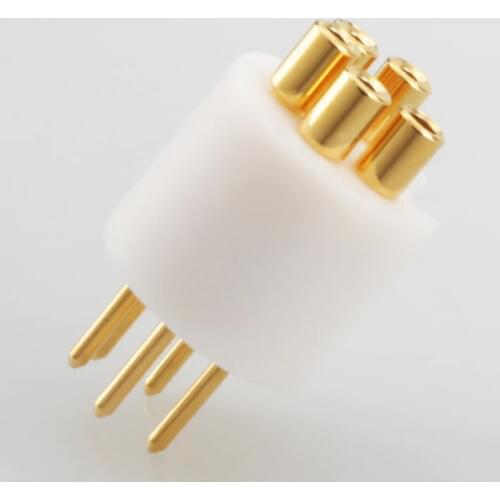 Viborg LP107G Pure Copper M DIN Gold plated plug, Turntable tonearm 5 pin male DIN connector FOR REGA LINN ROKSAN PROJECT GRACE