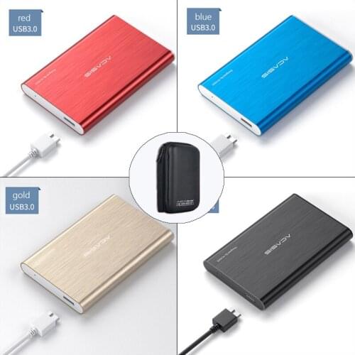 2TB 1TB External Hard Drive USB 3.0 Colorful Metal HDD Portable 500GB 320GB Storage For PC, Mac,Tablet, Xbox, PS4, PS5, TV 4