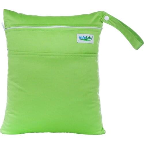 Waterproof Reusable Laundry Bag Zipper Diaper Baby Nappy Wet Bags Baby Diaper Bag Organizer AW8