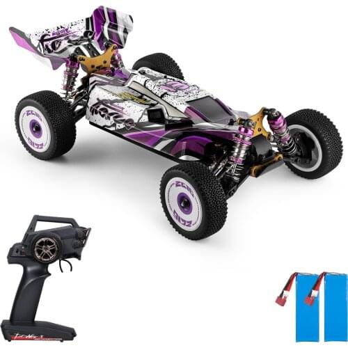 Wltoys 124019 High Speed Racing Car 60km/h 1/12 2.4GHz RC Car Off-Road Drift Car RTR 4WD Chassis Zinc Alloy Gear with 2 Battery