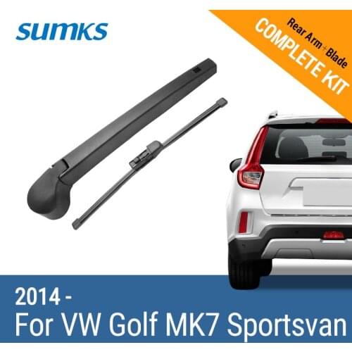 SUMKS Rear Wiper & Arm for VW Golf MK7 Sportsvan 2014 2015 2016 2017