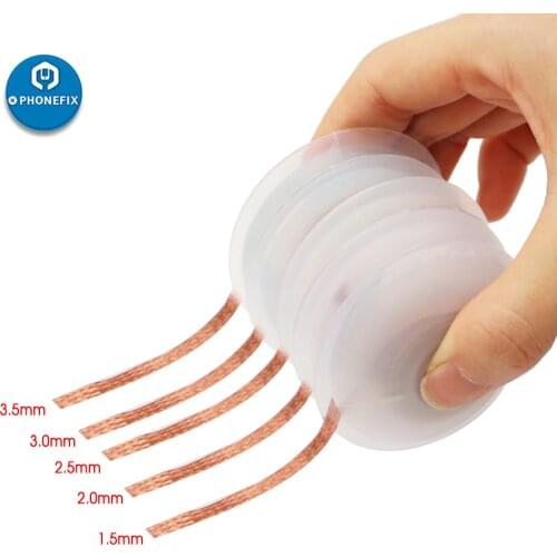 1PCS 1515 2015 2515 3015 Width 1.5mm 2.0mm 2.5mm 3mm 3.5mm 1.5M Desoldering Braid Solder Remover Wick Wire Repair Tool