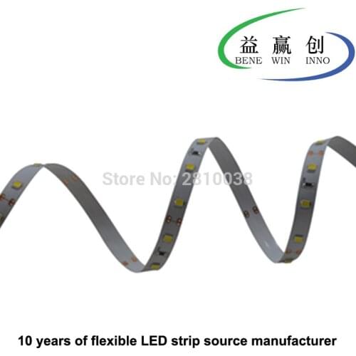 100M/Lot 10mm wide DC 12/24V 2835 smd led strip 60leds/M CRI90 led light strip 12W/M flexible led strips for indoor lighting