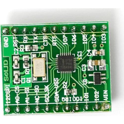 1x Breakout Board for SC16IS750 I2C/SPI-to-UART IC