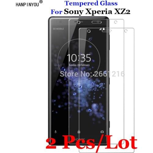 2 Pcs/Lot For Sony Xperia XZ2 Tempered Glass 9H 2.5D Premium Screen Protector Film For Sony Xperia XZ2 5.7"