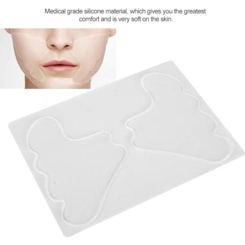 Reusable Silicone Anti-Wrinkle Cheeks Pads Facial PasteLifting Facial Beauty Stickers Anti-Wrinkle Neck Pads Neck Lines Removal