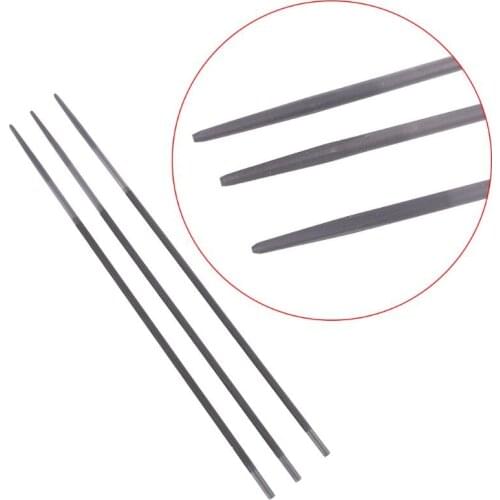 3x Pro 4mm Round Chainsaw Saw Chain Files Filing Sharpener For Woodwork New