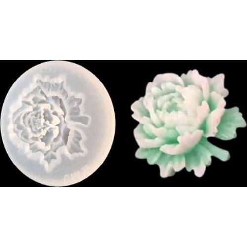4Pcs Flower Epoxy Resin Mold Kits Camellia Sunflower Rose Pendant Mold Jewelry Making Tools