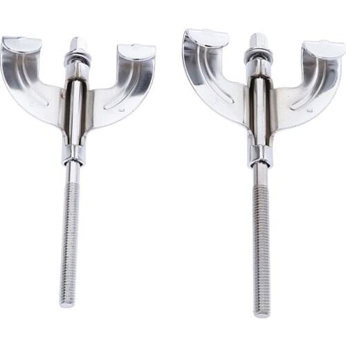 8x Bass Drum Claws & Tension Rods 100mmx6mm Parts Assembly Mount Accessories