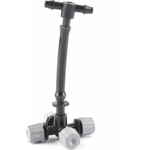 5-50sets Irrigation System 6mm Grey Across Atomized sprinkler Kit with 4/7mm T Hose Connector Foggy Sprinkler Garden Irrigation