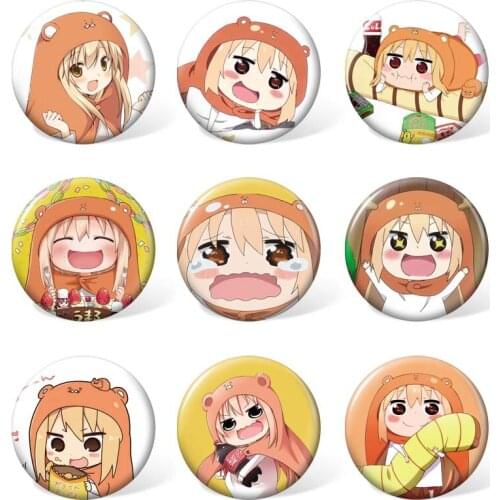 9pcs/set ) Himouto! Umaru-chan Anime Cartoon Badge Doma Umaru Clothing & Accessories Brooch