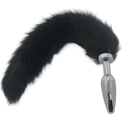 Cosplay Accessories Adult Sex Toys for Couples Cute Soft Cat ears Headbands with Fox Tail Bow Metal Butt Anal Plug Erotic