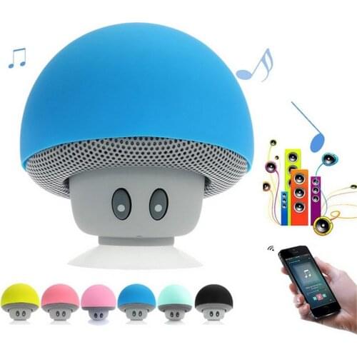 Rondaful Mini Mushroom Speaker Wireless Bluetooth 4.1 Speaker MP3 Player with Mic Portable Stereo Blutooth For Mobile Phone