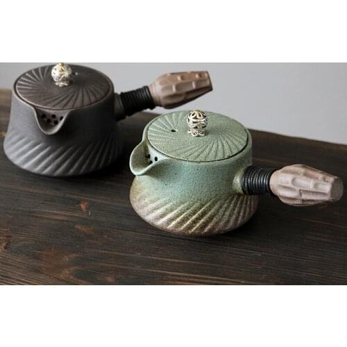 Tea Set Variable Creative Side Put The Pot The Coarse Clay POTS Personality Exquisite Ceramic Pot Of Kung Fu Tea Set 230ml