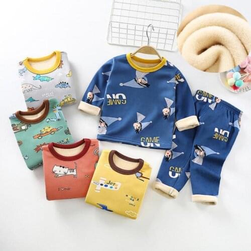 Kids Pajamas Long Sleeve Cartoon Children Pajamas For Girls Boys Pyjamas Kids Baby Girl Clothes Suits Boy Sleepwear Nightwear