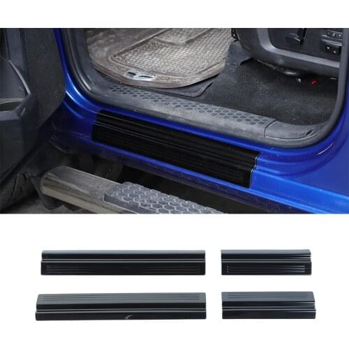 For Dodge RAM 2010-2021 Welcome Pedal Cover Door Enter Guard Sill Scuff Plate Protector Sticker Trim Car Accessory Steel Silver