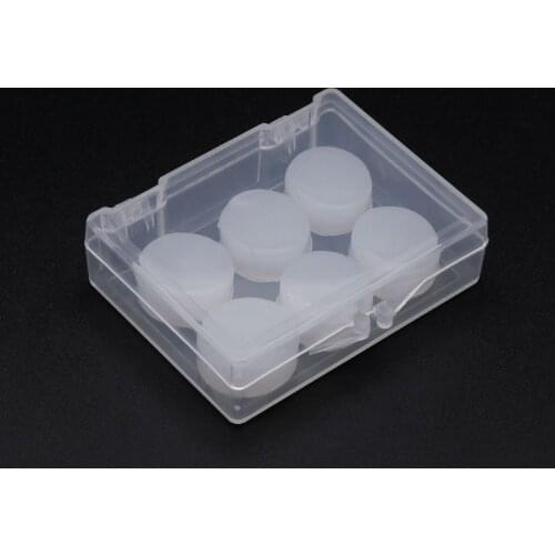 ER-NM 6PC Earplugs Protective Ear Plugs Silicone Soft Waterproof Anti-noise Earbud Protector Swimming Showering Water Sports