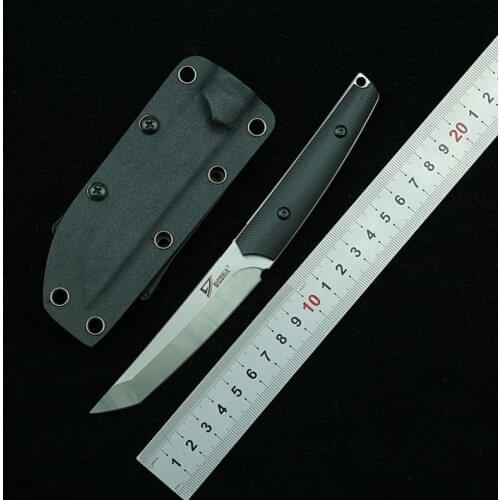 DICORIA fixed knife VG10 steel G10 handle with sheath outdoor camping survival kitchen fruit art unboxing EDC gift tool knife