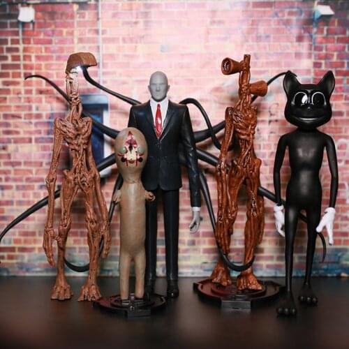 Slender man toys SCP 173 Garage Kits Siren Head Model furnishing articles Urban legends Hand do Plague Doctor Cartoon cat 049