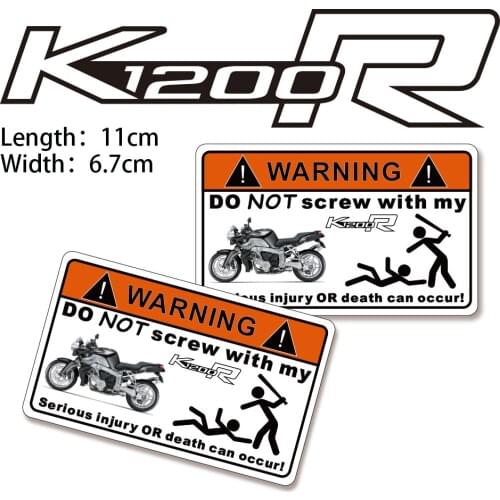 KODASKIN 2 Pieces Do Not Screw Warning Sticker Decal for BMW K1200R