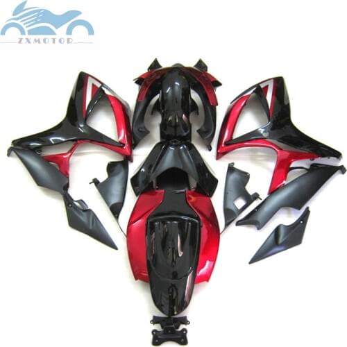 Upgrade Fairing kits for SUZUKI K6 GSXR600 750 2006 2007 ABS motorcycle fairings set GSXR750 GSX R600 06 07 red black body kit