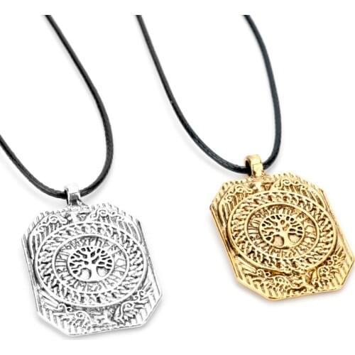 MQCHUN Hot Tree of Life Pendant Necklace Gold Silver Colors Bijoux Collier Elegant Women Jewelry Gifts -30