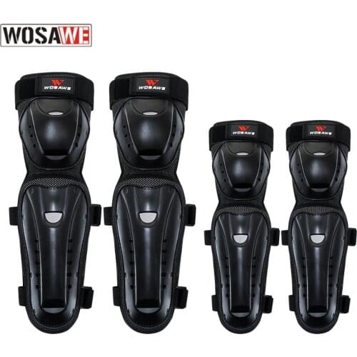 WOSAWE Motorcycle Knee Pads Kids Children Motocross Knee Protector Guard MTB Ski Protective Gear Kneepad Moto Knee Brace Support