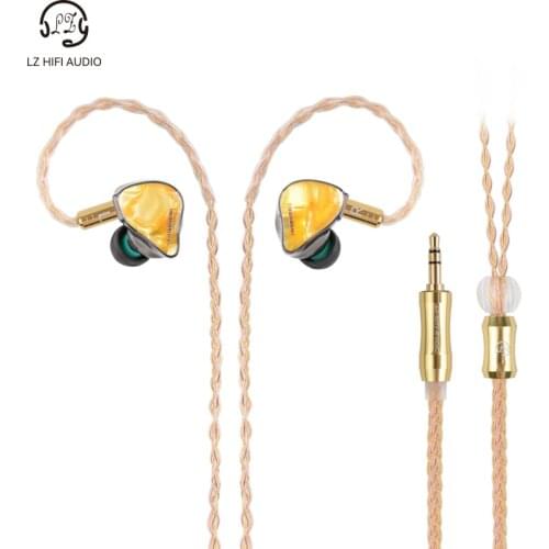 LZ A2 PRO Resin 1 Dynamic+2 Knowles BA Hybrid 3 Driver HIFI In-ear Monitor Earphone Sport Music Earbud Detachable 2Pin Cable