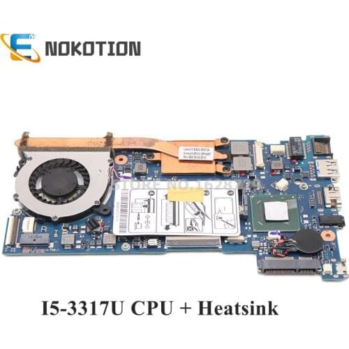 NOKOTION BA92-11565B BA92-11565A For Samsung NP540 NP540U3C Laptop motherboard SR0N8 I5-3317U CPU Works